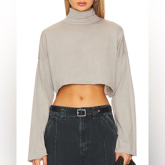 NWOT TULAROSA GREEN Terese Organic Cotton Top in Grey - Picture 1 of 4